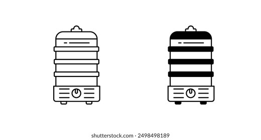 steamer icon with white background vector stock illustration