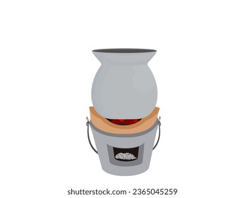 Steamer on a white background.
