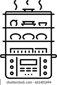 steamer outline icon