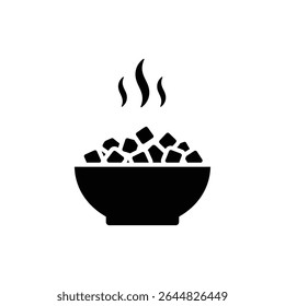 Tigela de vapor com legumes cortados para refeição saudável