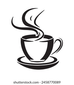 Steaming Coffee Cup Icon vector