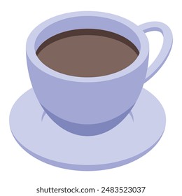 Steaming cup of coffee sits on a matching saucer, inviting you to take a sip and savor the aroma