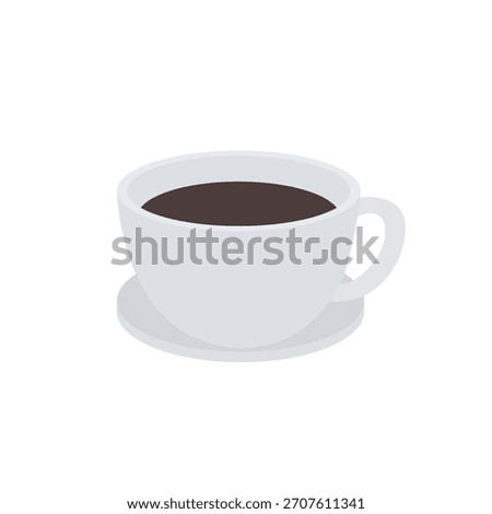 steaming cup of coffee white mug café hot drink latte emoji symbol sign icon vector illustration isolated flat