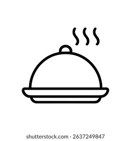 Steaming dish reveals culinary delight illustration design element