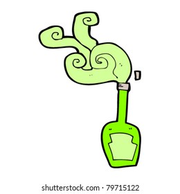 steaming halloween potion cartoon
