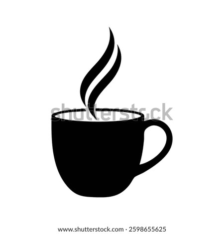 Steaming hot beverage in a simple mug