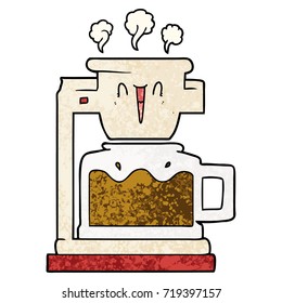steaming hot coffee pot