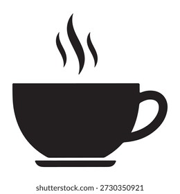 Vapor taza caliente de café icono Vector ilustración gráfica