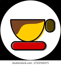 Steaming Hot Drink Cup Outline ícone, café ou chá, vetor monocromático simples