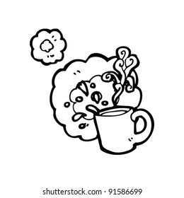 steaming hot mug cartoon