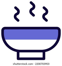 Steaming hot soup served in a bowl.