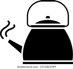 Icono de la caldera de vapor para la preparación de la bebida caliente