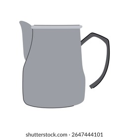 espuma de café espresso, espuma de cappuccino, fluir capacidade de vapor de leite sinal de arremessador. símbolo isolado ilustração vetor