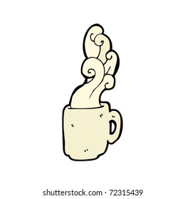 steaming mug of coffee cartoon