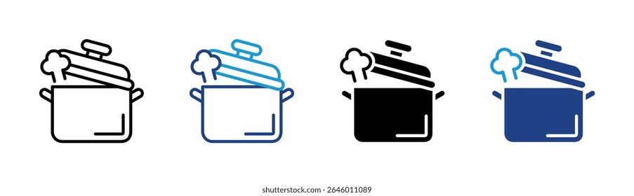 Steaming Pot Icon Element For Design