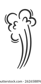 Projeto de efeito de lança de fumaça fumegante