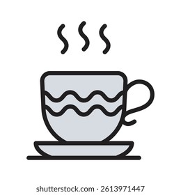 A steaming tea cup symbolizing relaxation, drinks, and comfort.