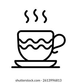 A steaming tea cup symbolizing relaxation, drinks, and comfort.