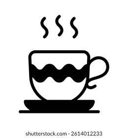 A steaming tea cup symbolizing relaxation, drinks, and comfort.