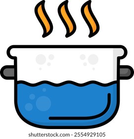 Steaming Vector Icon Design Symbol