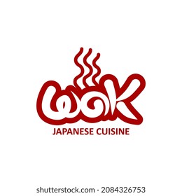 Icono de tambor de tambor, emblema vectorial de la barra de tallarines de cocina china y japonesa. Signo de restaurante asiático con sartén de wok y vapor de fideos de ramen o udon, diseño de menú