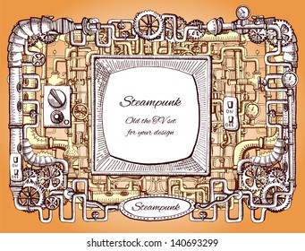 steampunk background