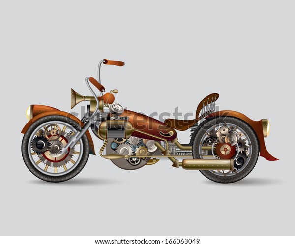 steampunk game with motorcycles