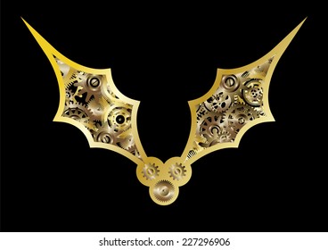 steampunk christmas holly