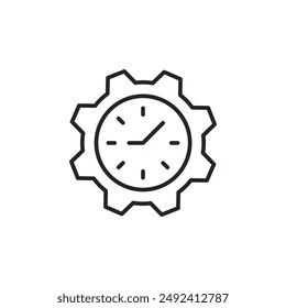 Steampunk clock icon. Simple steampunk clock icon for social media, app, and web design. Vector illustration