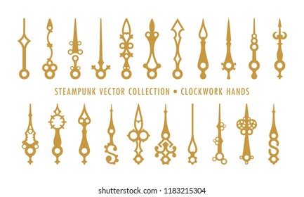 Steampunk Collection Isolated - Clockwork Hands