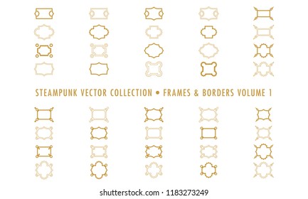 Steampunk Collection Isolated - Frames and Borders 1