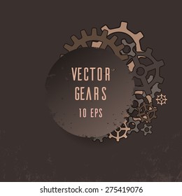 Steampunk Cover with gears for your creativity