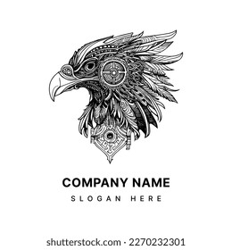 Steampunk Eagle Logo is a unique and intriguing artifact that combines the aesthetics of both Victorian-era machinery and natural beauty