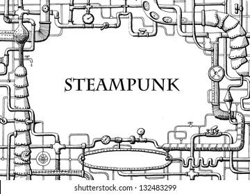 Steampunk frame