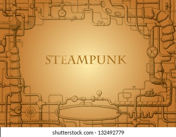 Steampunk frame