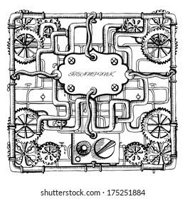 steampunk frame 