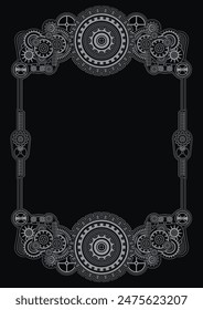 Steampunk frame are applicable for using on shirt design, poster, CDDVD cover, skate desk and other creative applications