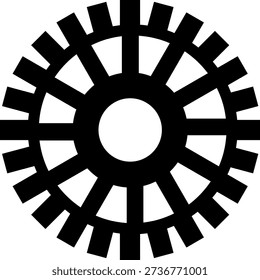 Steampunk gear. Flat vector illustration