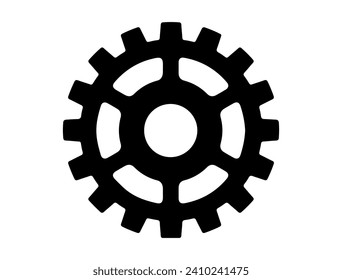 Steampunk Gear silhouette vector art