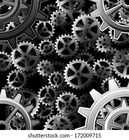 Steampunk gears background