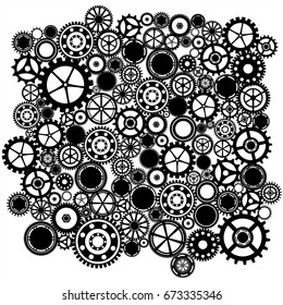 steampunk gears background