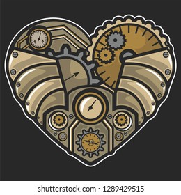 Steampunk Heart Illustration