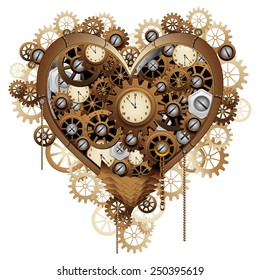 Steampunk Heart Love