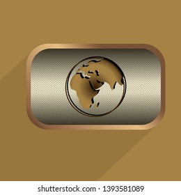 Steampunk icons vector set black and brown
