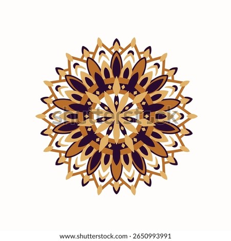 Steampunk mandala. Intricate pirate ship wheel. Steering cog. Steam punk aesthetic. Wooden steering mechanism. Sprocket, cogwheel, gear. Copper gear. Clockwork machinery. Symmetrical Steampunk. EPS 10