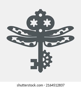 Corta de calidad vectorial del ala mecánica del vapor