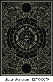 Steampunk poster template are applicable for using on shirt design, poster, CDDVD cover, skate desk and other creative applications