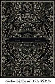 Steampunk poster template are applicable for using on shirt design, poster, CDDVD cover, skate desk and other creative applications