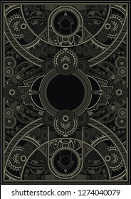 Die Steampunk-Plakatvorlage eignet sich für die Verwendung in Shirt-Design, Poster, CDDVD-Cover, Skitechnik und anderen kreativen Anwendungen