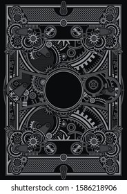 Steampunk poster template are applicable for using on shirt design, poster, CDDVD cover, skate desk and other creative applications 